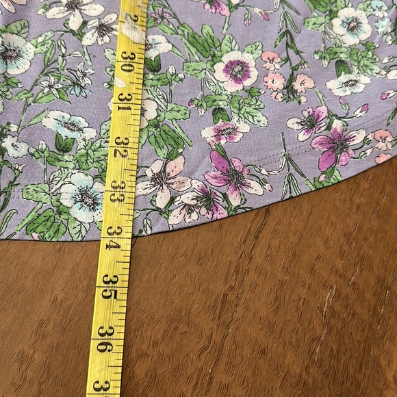 NWT J Jill Sleep Gown Size XS Freesia Pattern Grey and lavender - Picture 5 of 5